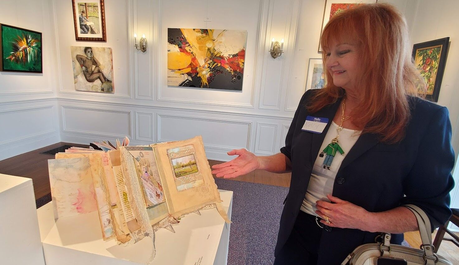 ROGUES RECEPTION AT ANDERSON - Artist Marcia Hero "art journaling"